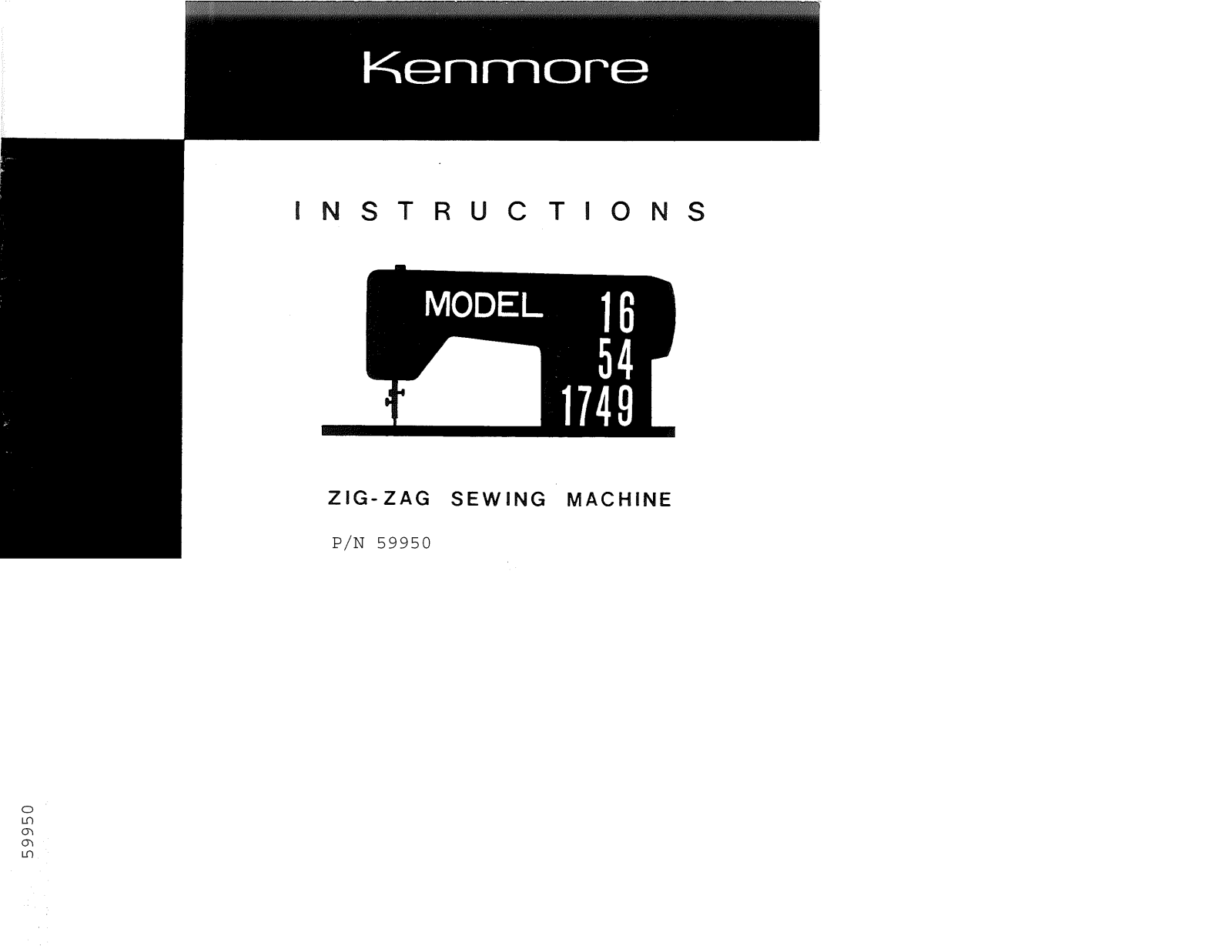 Kenmore 158541, 15817490, 158161 Owner’s Manual