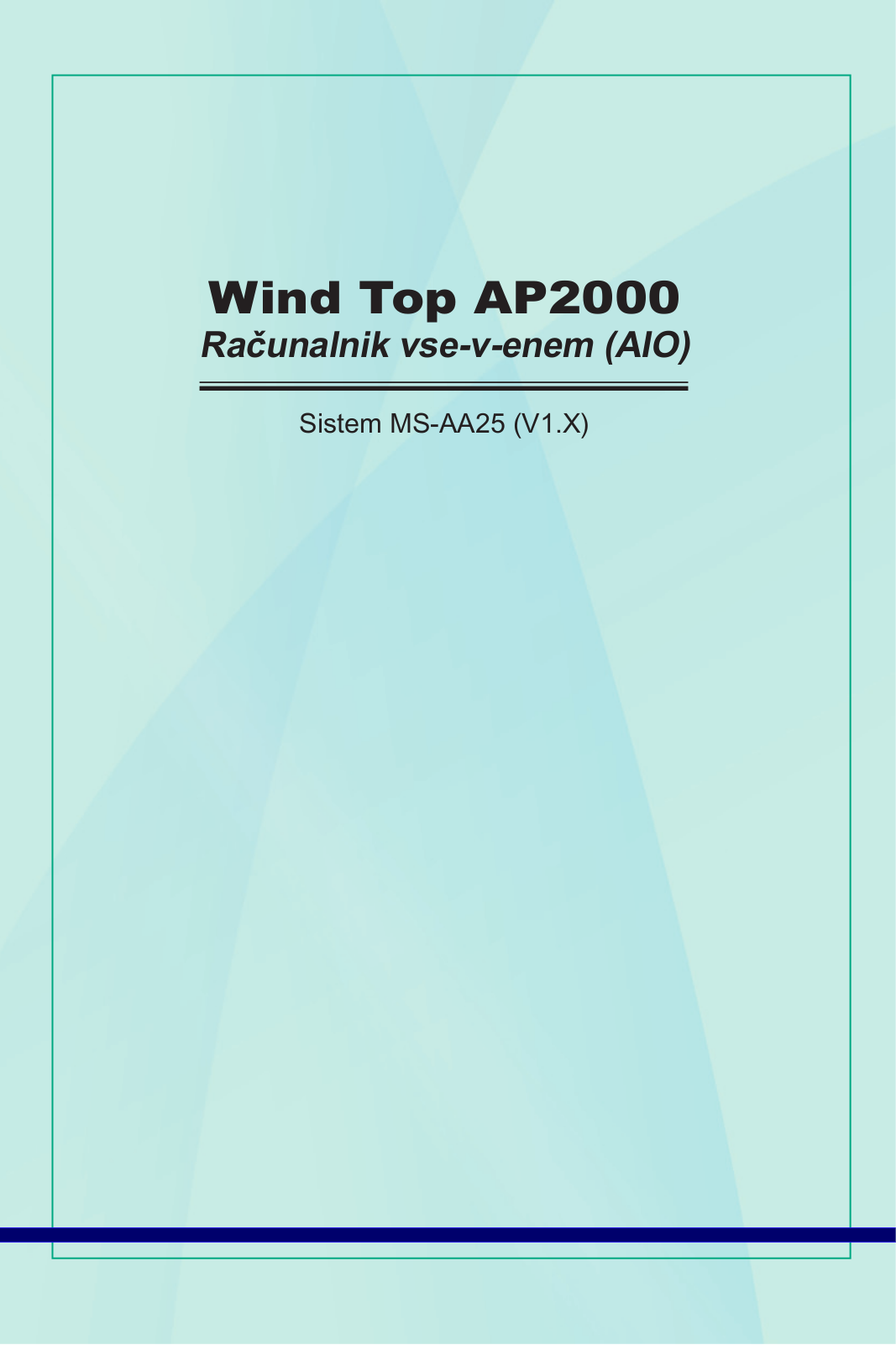 Msi WIND TOP AP2000 User Manual