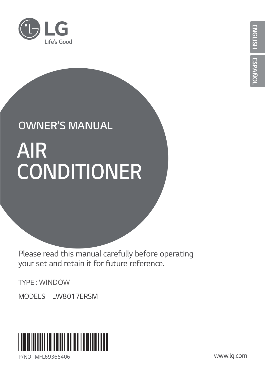 LG LW8017ERSM/00 Owner’s Manual