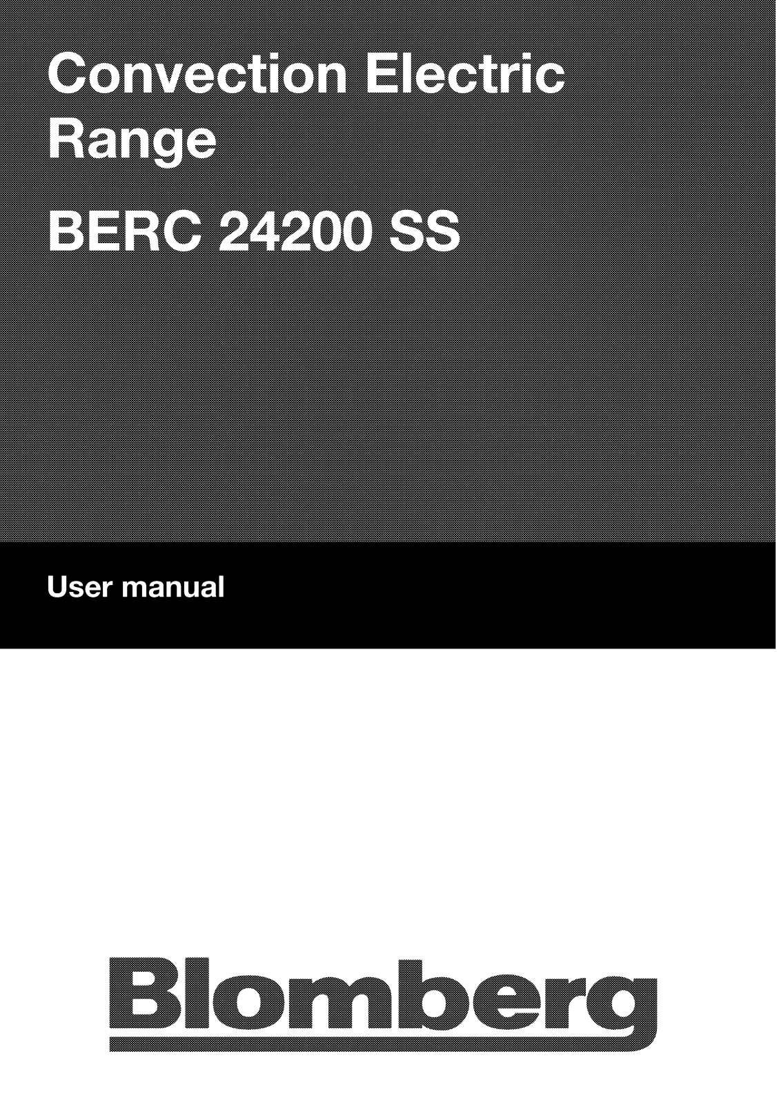 Blomberg BERC24200SS User Manual