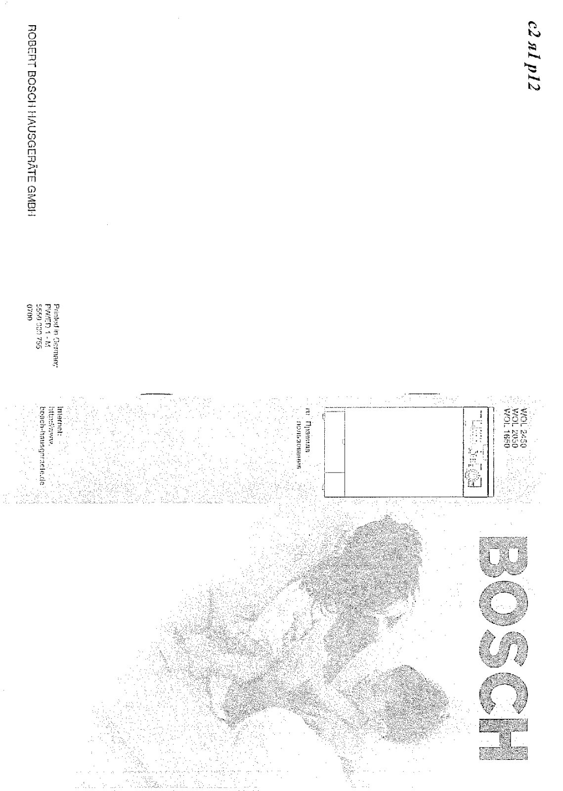 Bosch WOL 2050 User Manual