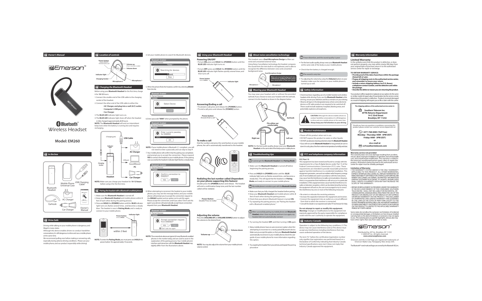 Emerson EM260 User Manual