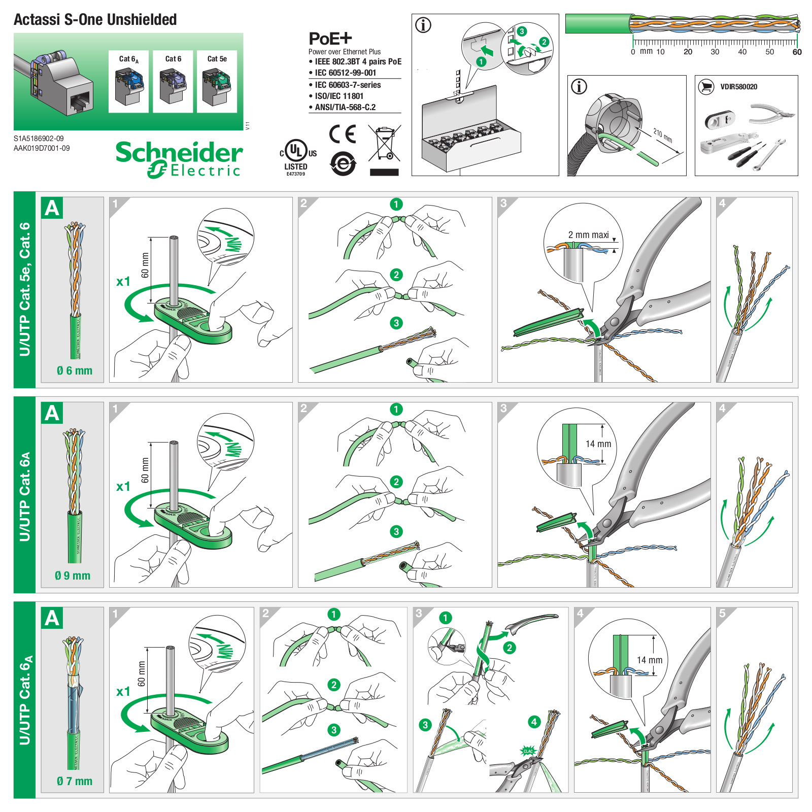 Schneider Electric Actassi S-One Unshielded Installation Guide