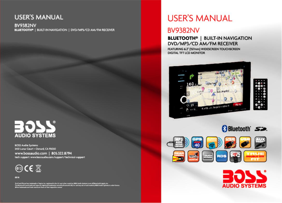 Boss Audio BV9382NV User Manual