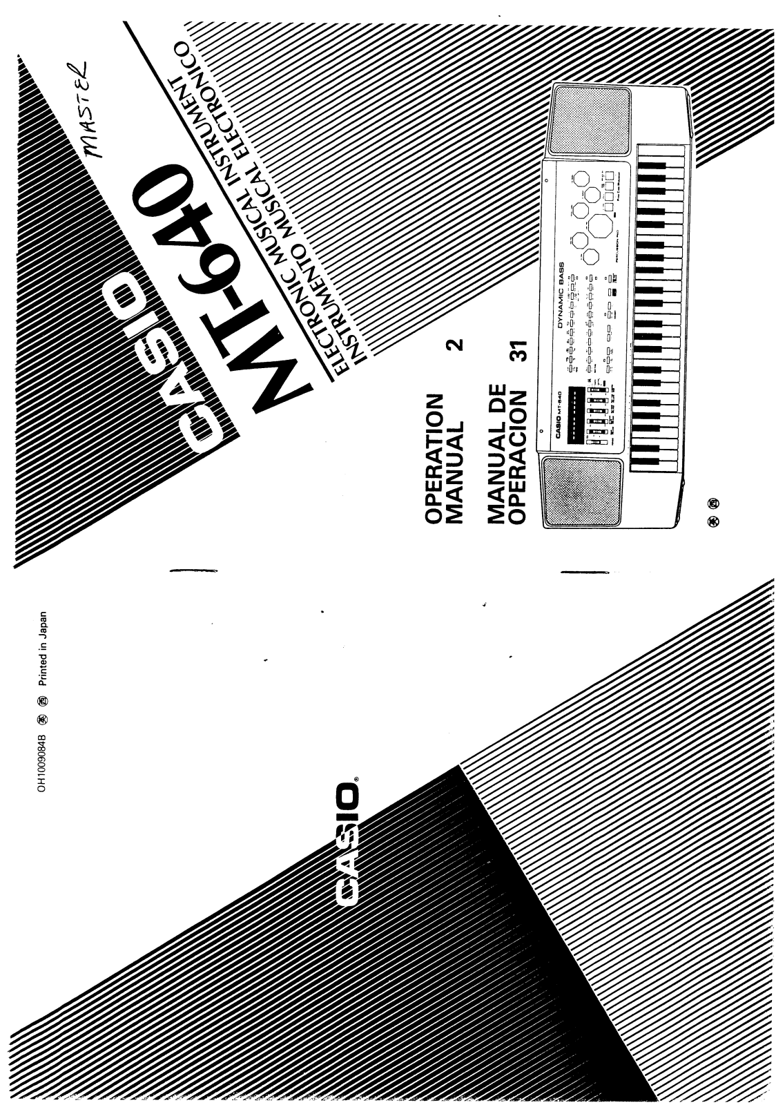 Casio MT-640 User Manual