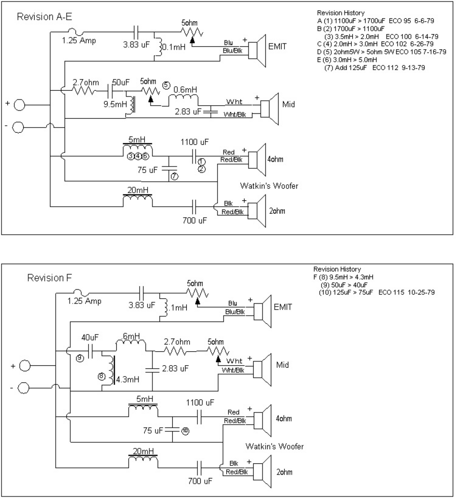 Infinity RS-1.5 Schematic