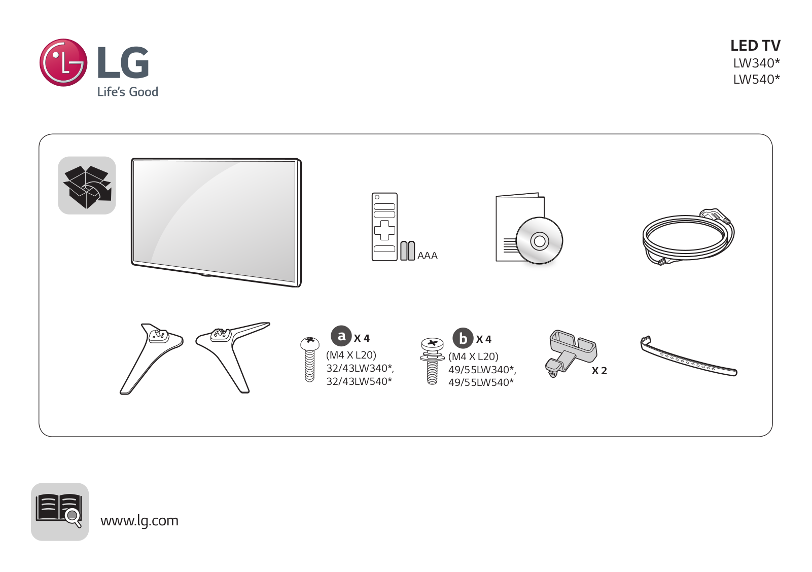 LG 32LW340C User manual