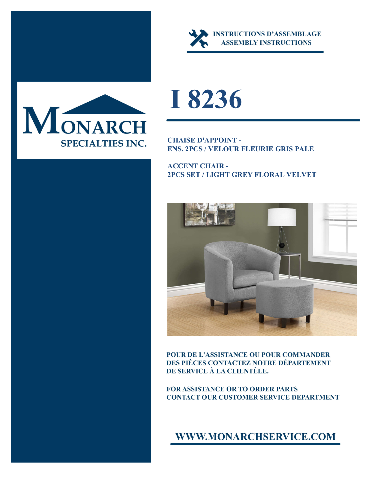 Monarch I8236 Assembly Guide - ManualMachine.com