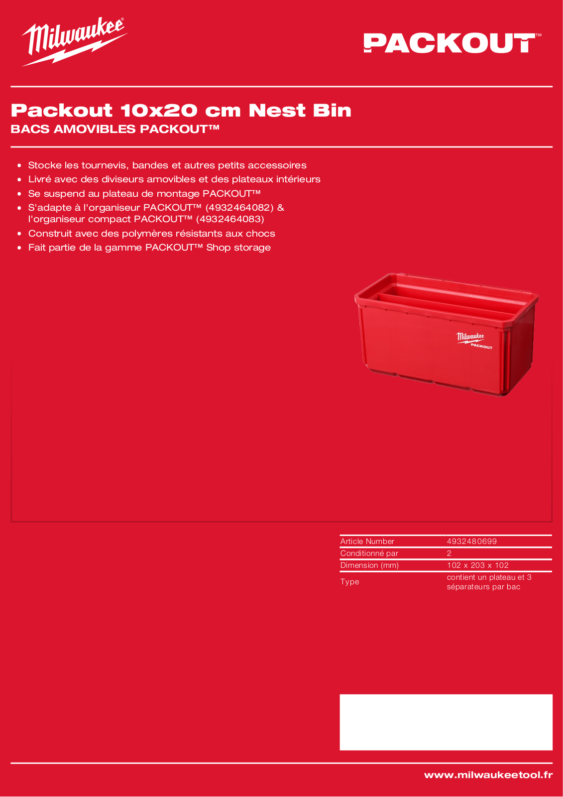 Milwaukee 4932480699 Specification - ManualMachine.com