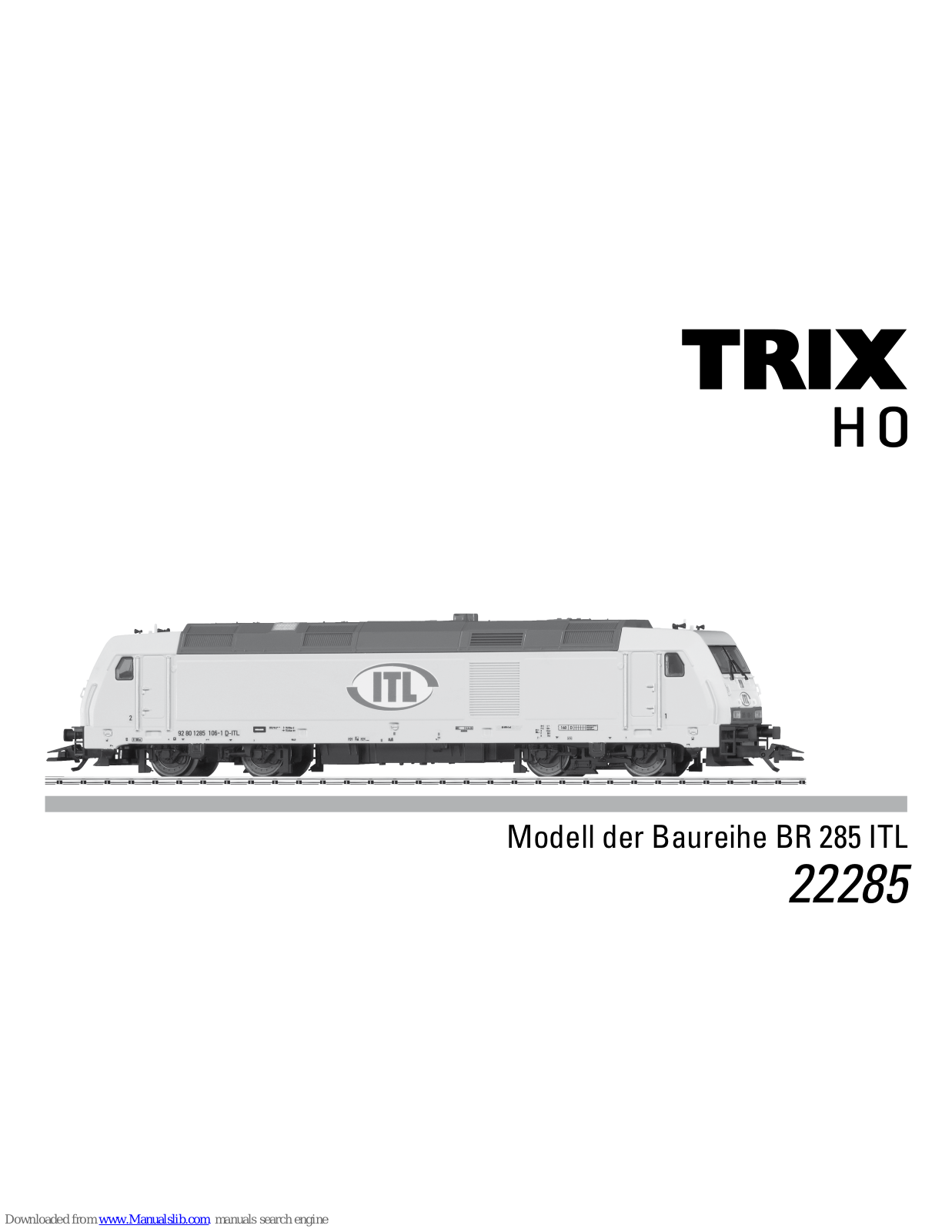 Trix BR 285 ITL, 22285 User Manual