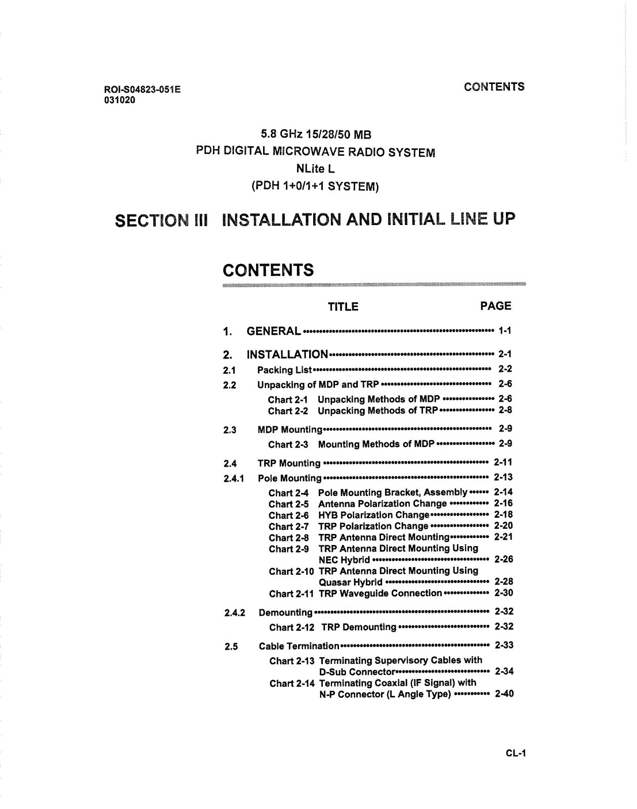NEC of America 5808, 5816, 5845 Manual Section III - ManualMachine.com