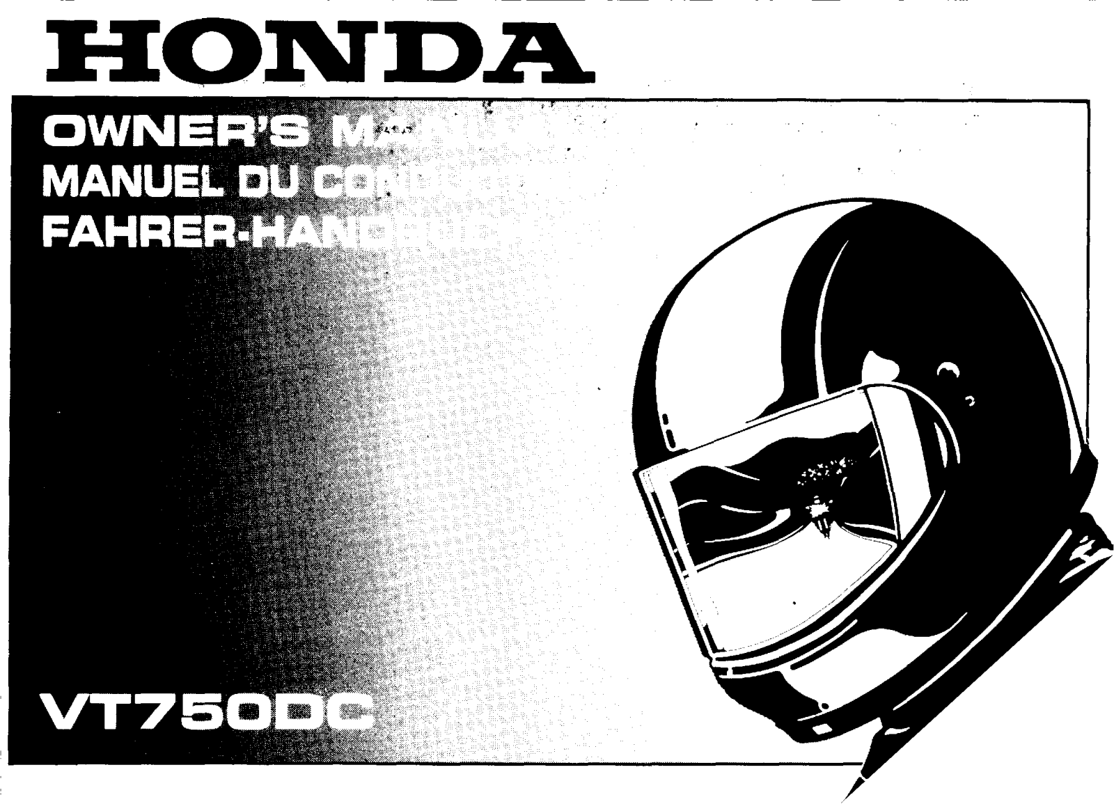 Honda VT750DC 2001 Owner's Manual