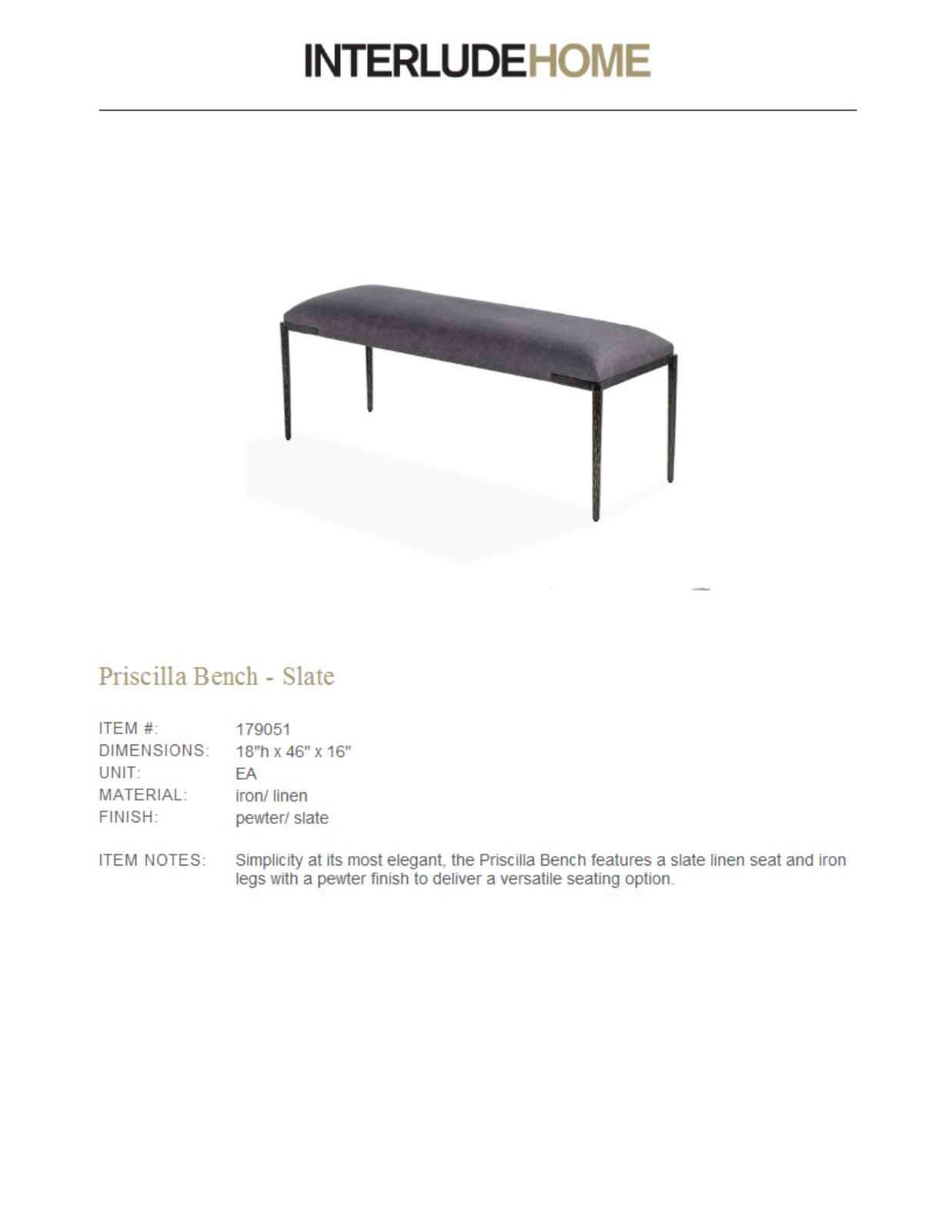 Interlude ILH10033 Specifications - ManualMachine.com