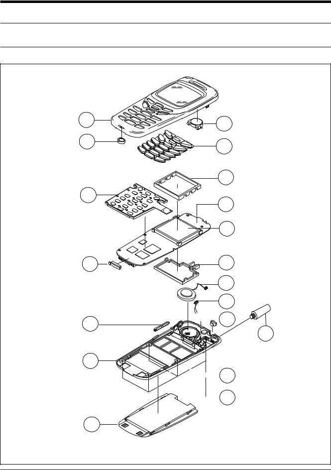 Samsung SGH-N620 Expoioded View and Parts List