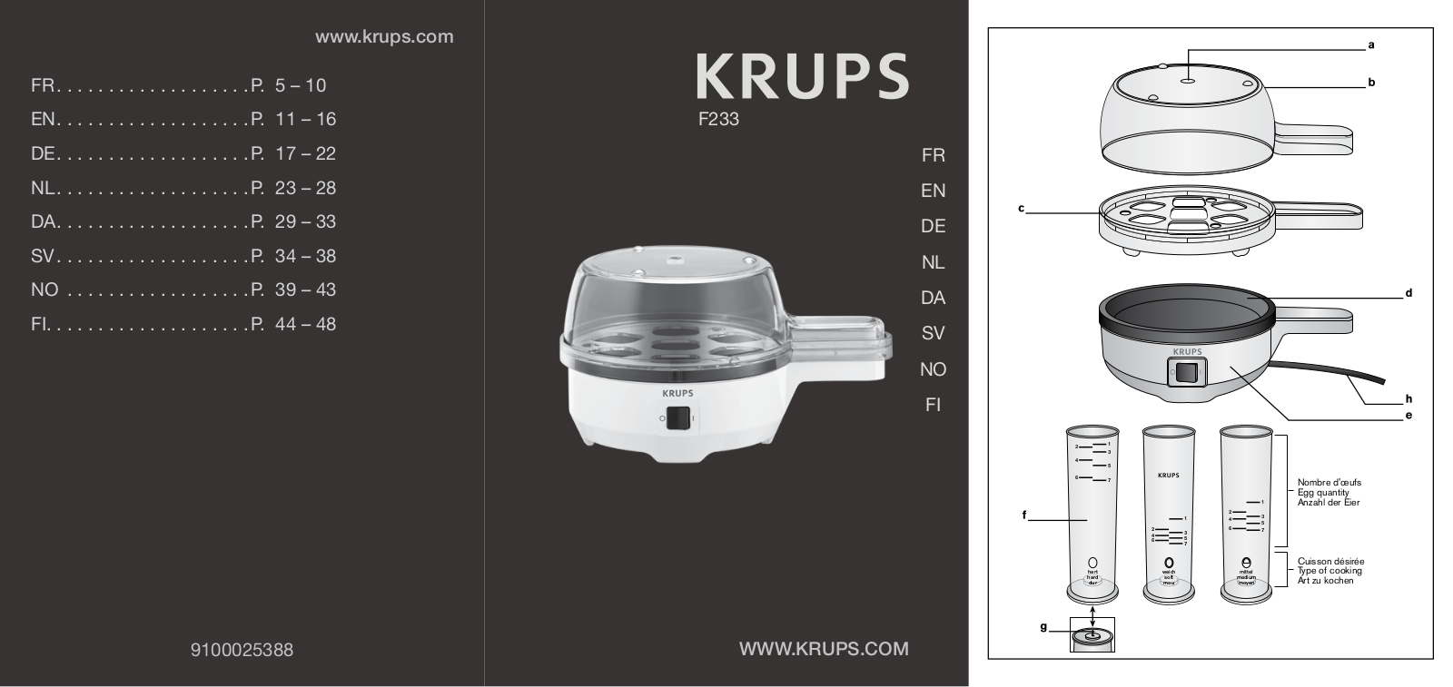 Krups F233 operation manual