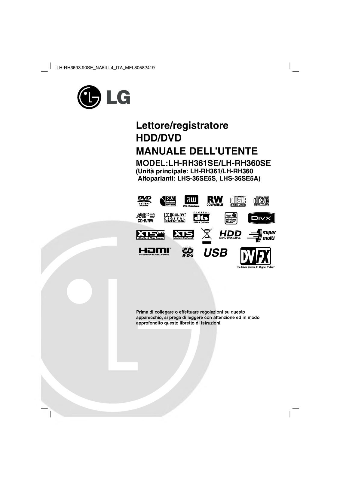 Lg LH-RH360SE User Manual