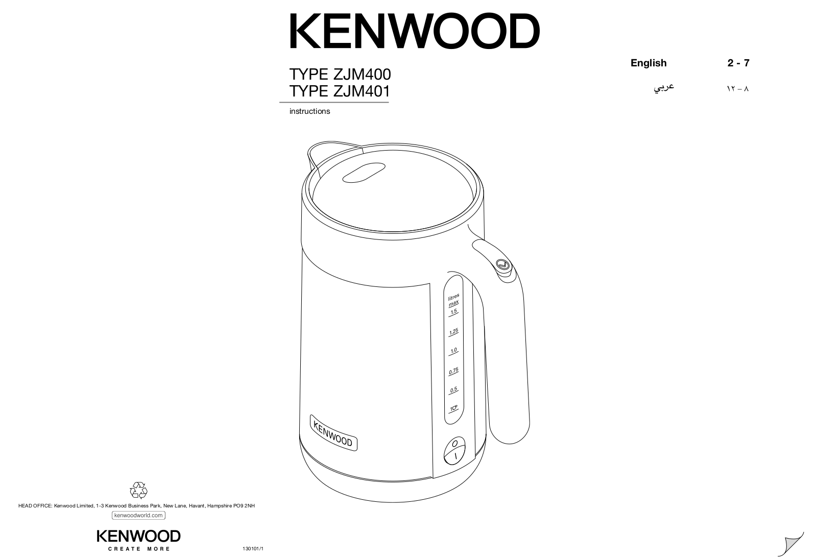 Kenwood ZJM401GR User Manual