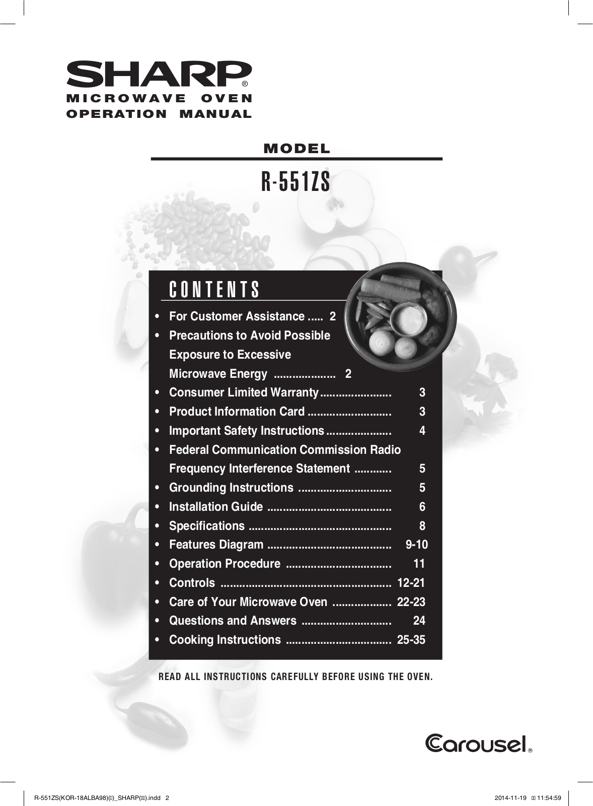 Shark R-551ZS User Manual