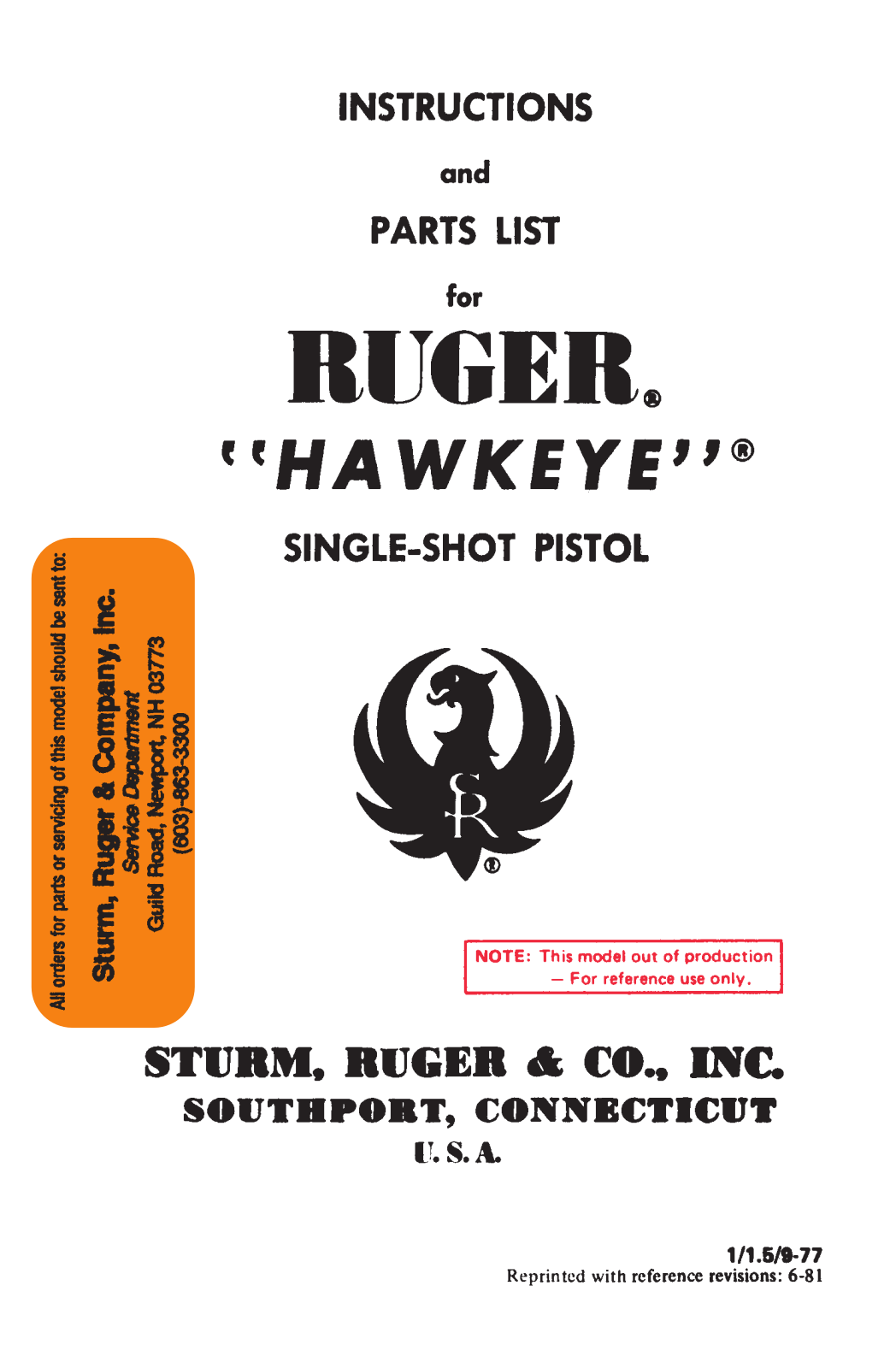 ruger hawkeye User Guide