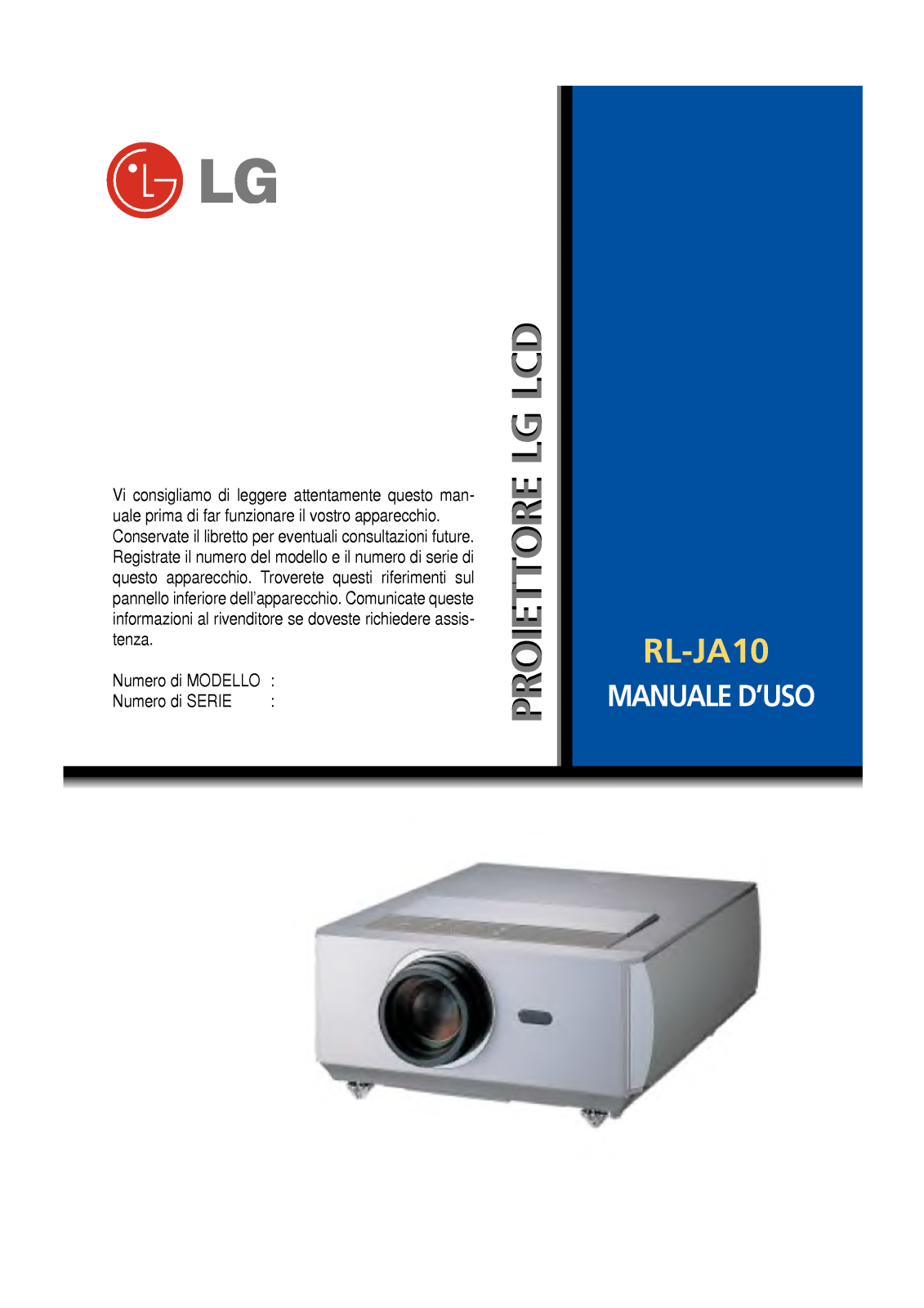 Lg RL-JA10 User Manual