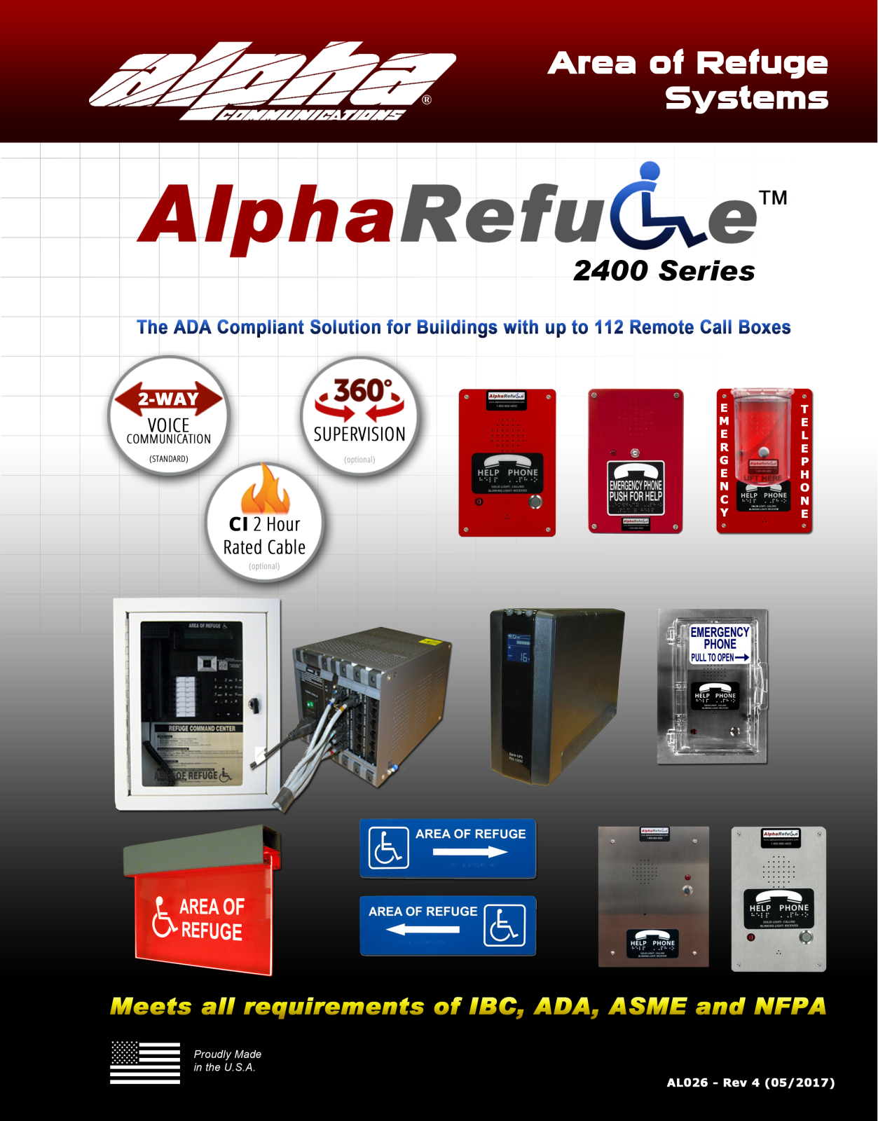 Alpha REB2400S Specsheet