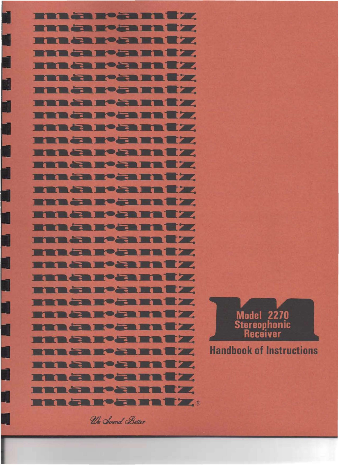 Marantz 2270 Owners Manual