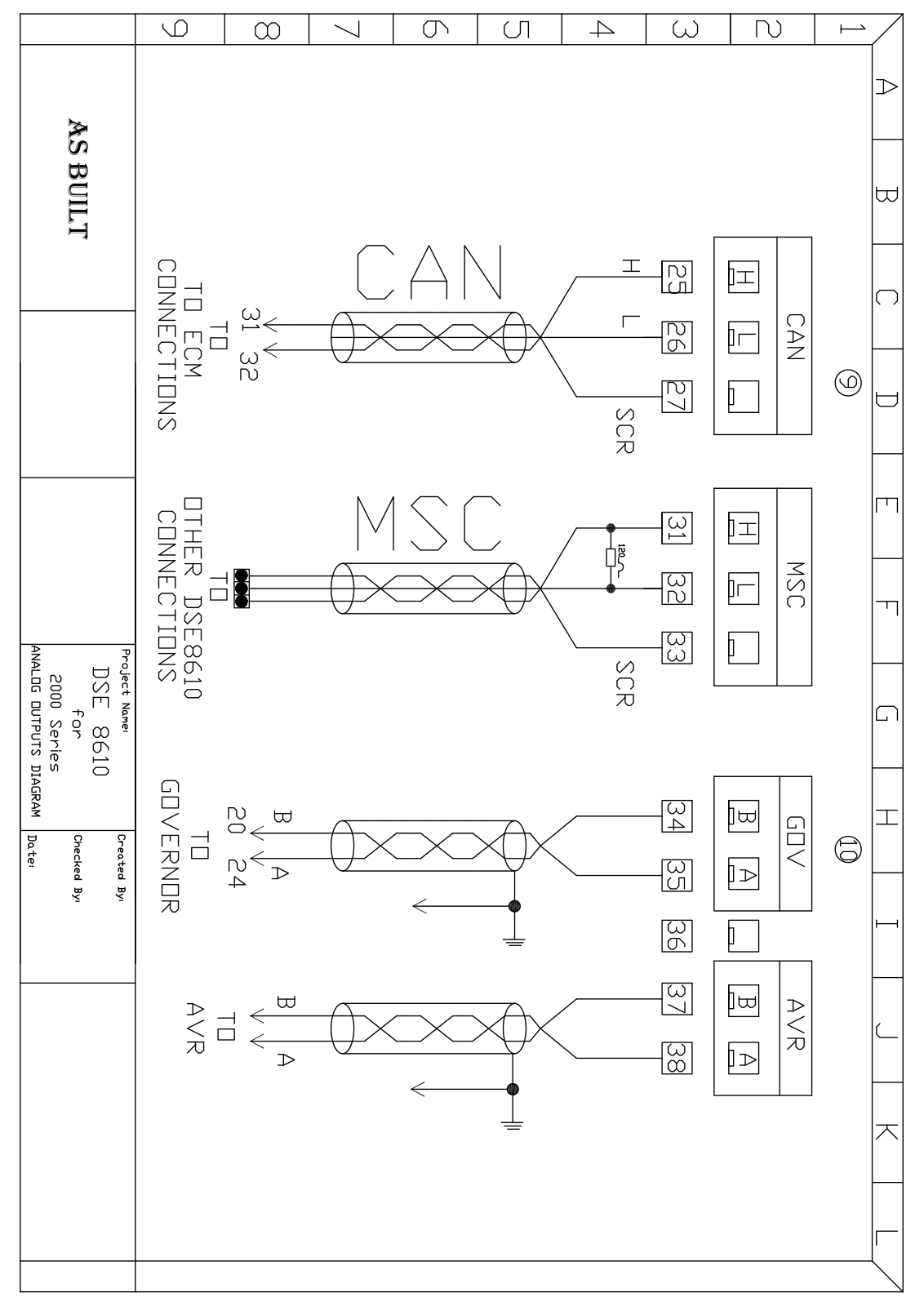 AS Built DSE 8610 Schematics