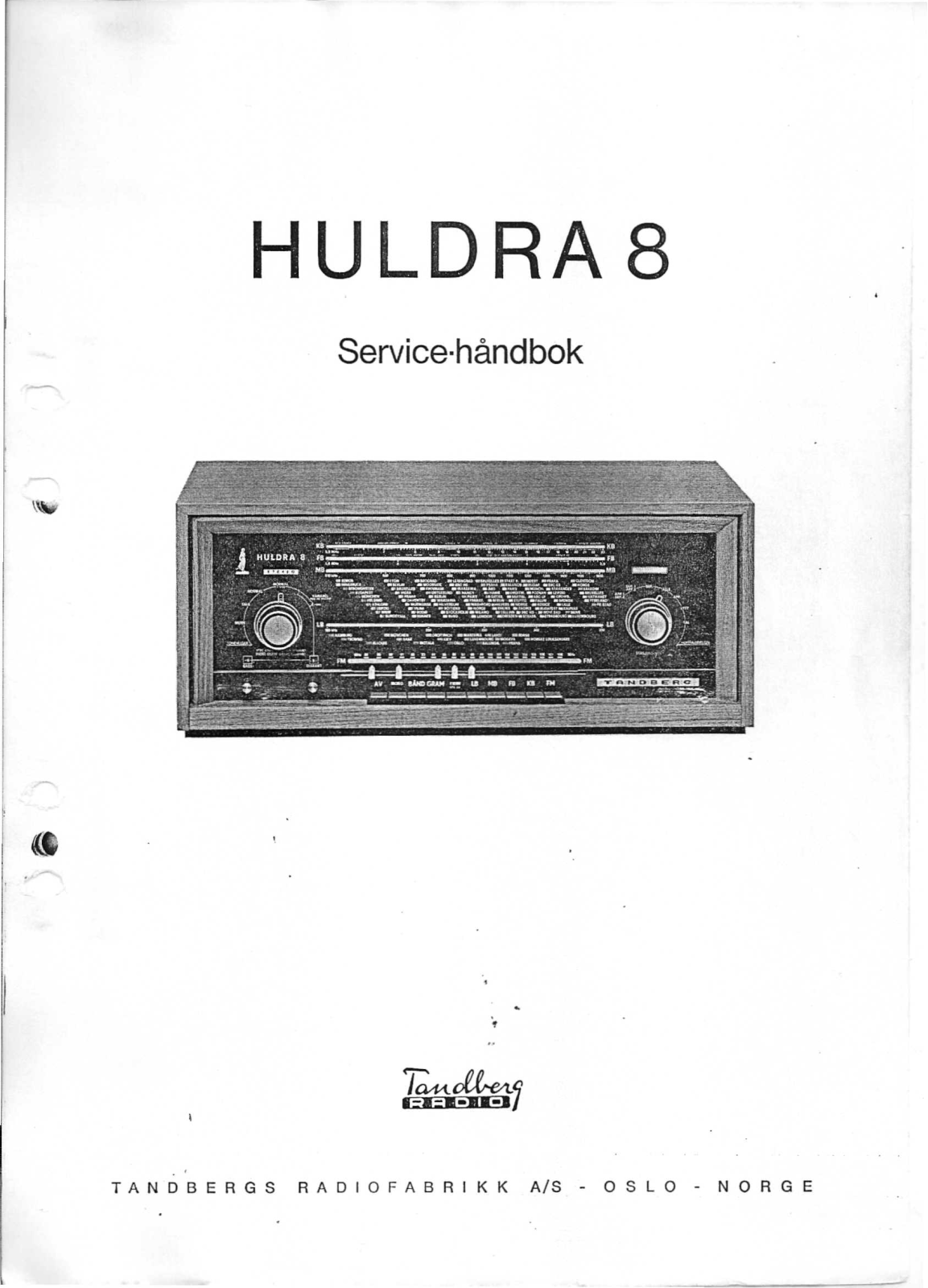 Tandberg Huldra-8 Service Manual