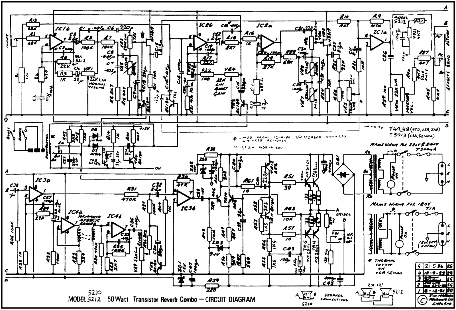 Marshall 5212 Schematic