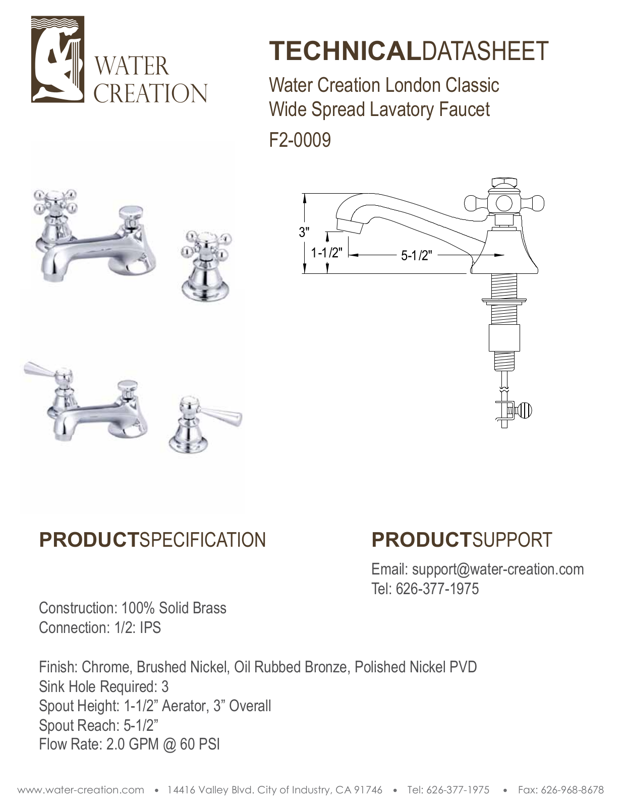 Water Creation F2000905ML Diagram