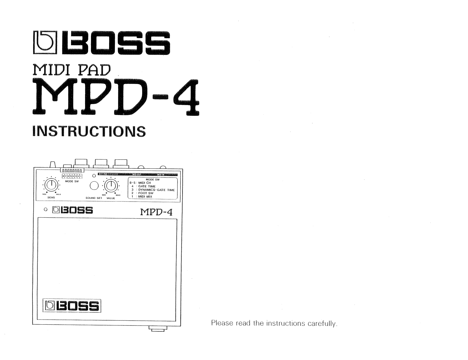 Roland MPD 4 Service Manual