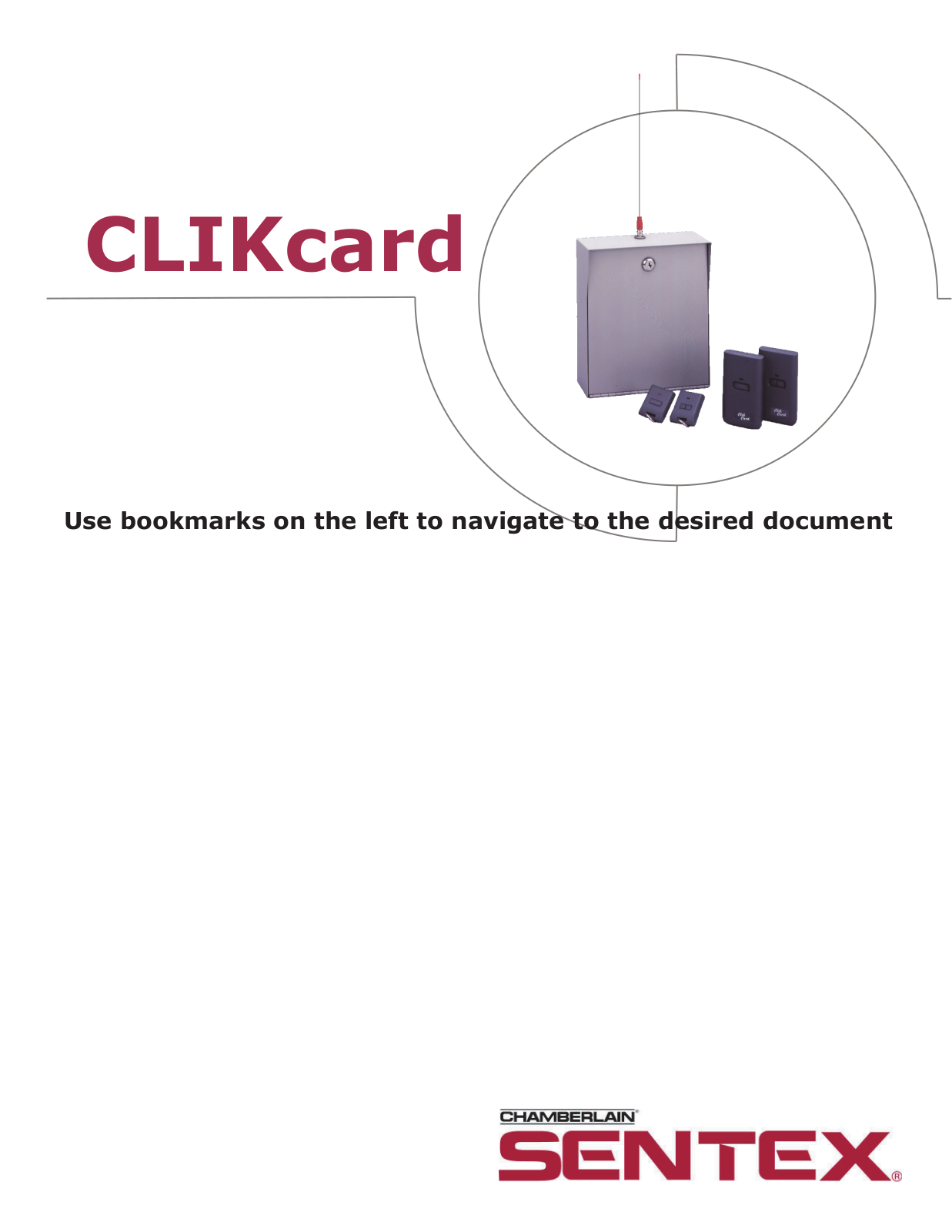 Lift-master CLIKCARD User Manual