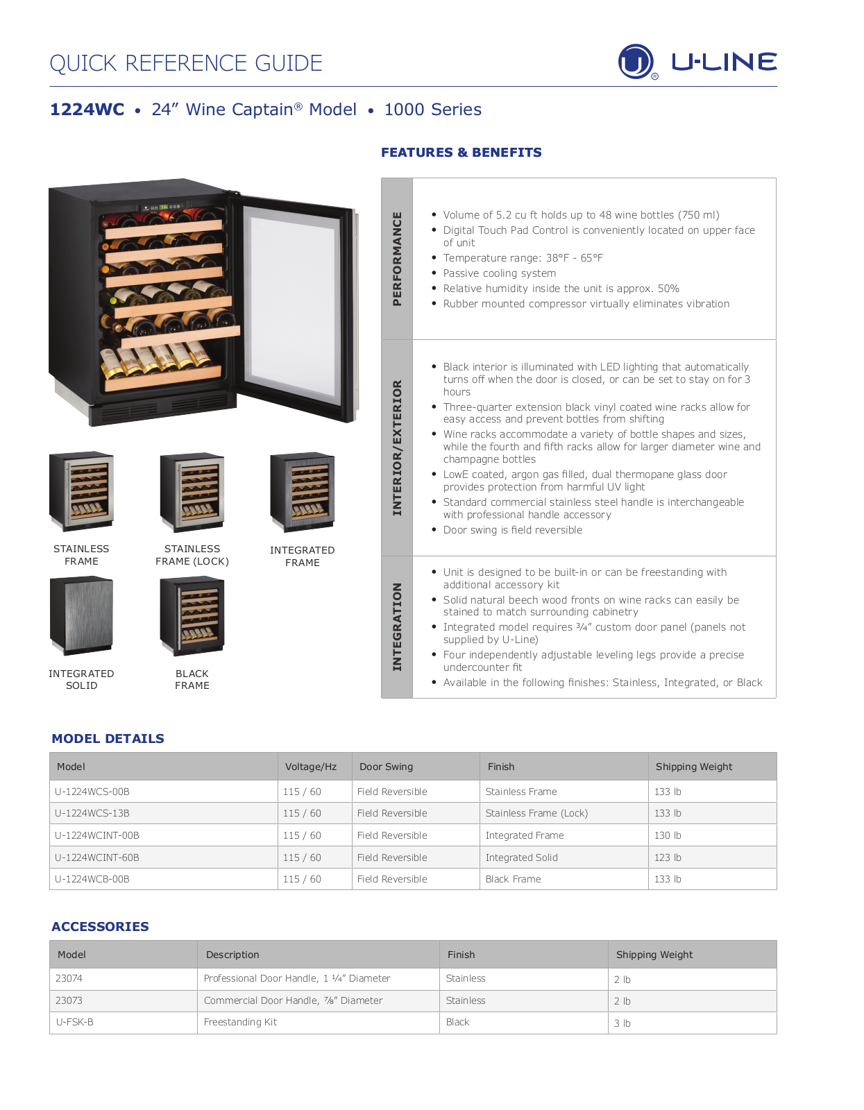 U-Line ULNE1370 Specifications - ManualMachine.com