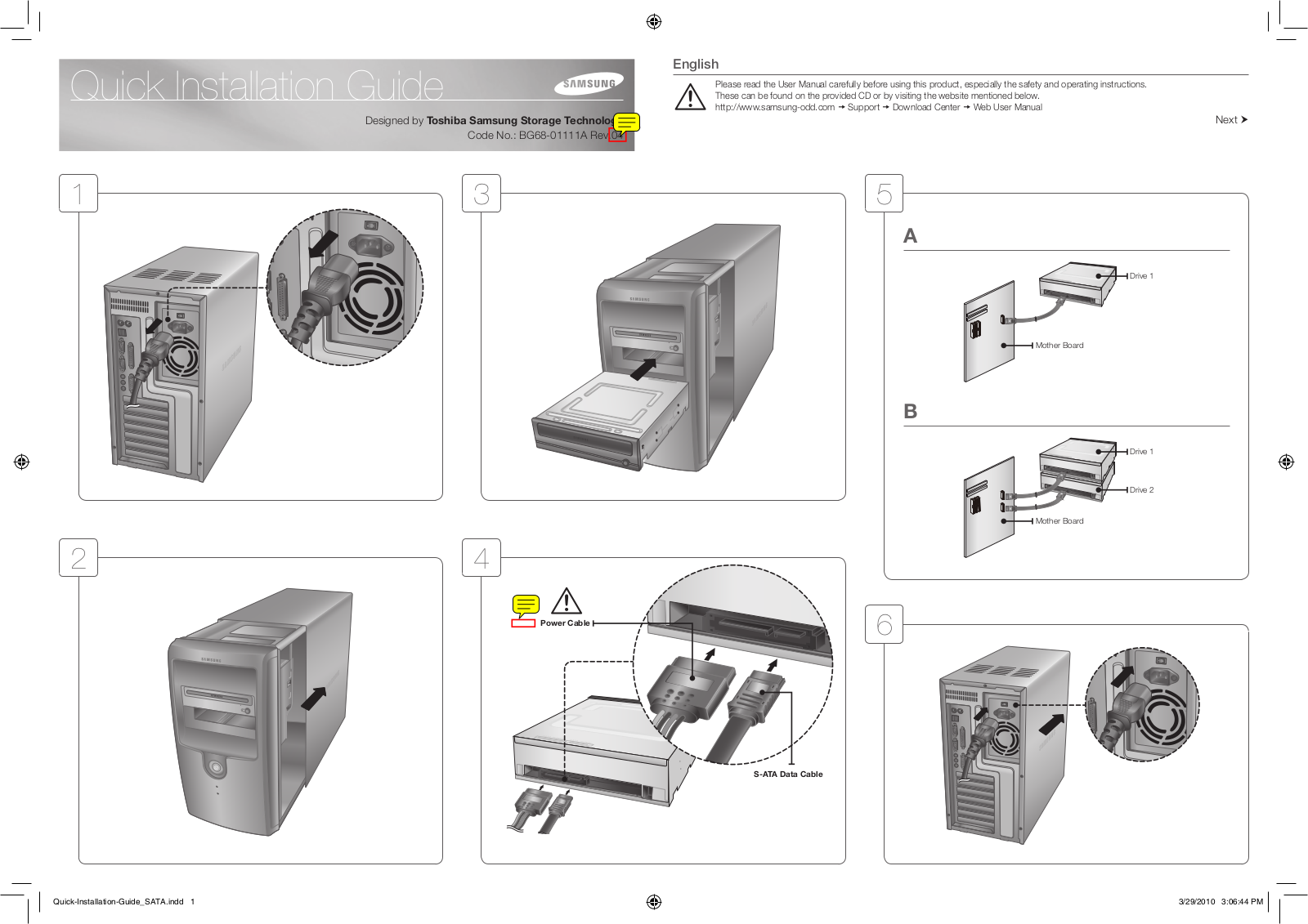 Samsung BG68-01111A Operation Manual