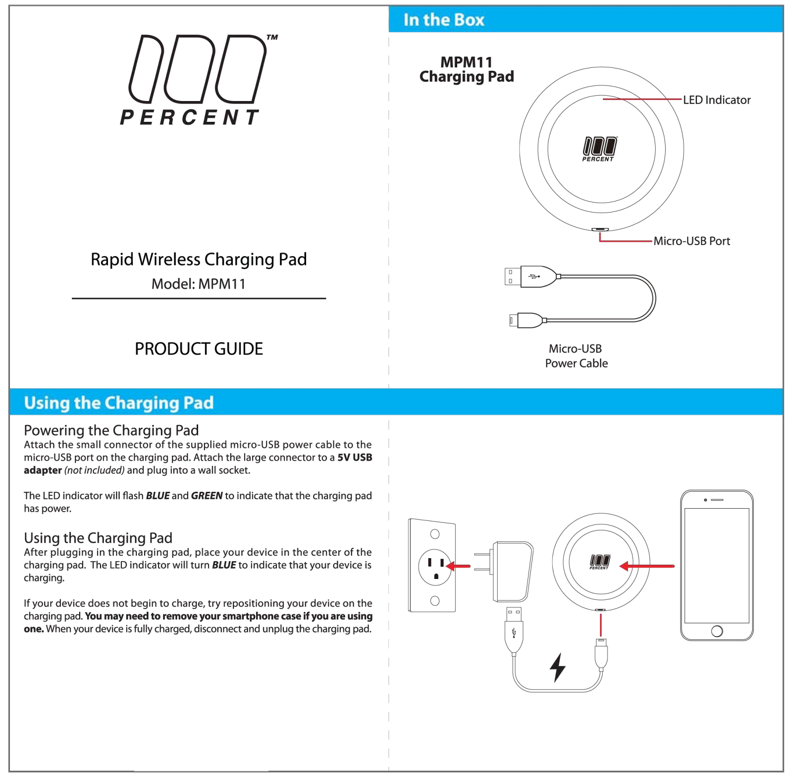 100 Percent MPM11 User Manual