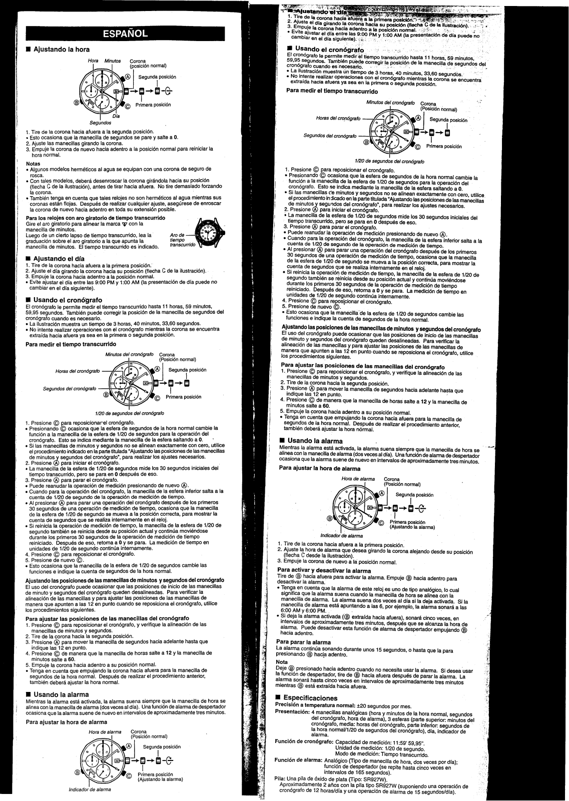 Casio QW-2714 Instructions Manual