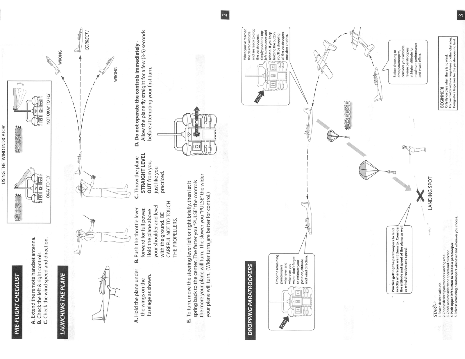 Mga Entertainment SKYDIVER RC FLYING INSTRUCTIONS 2 3