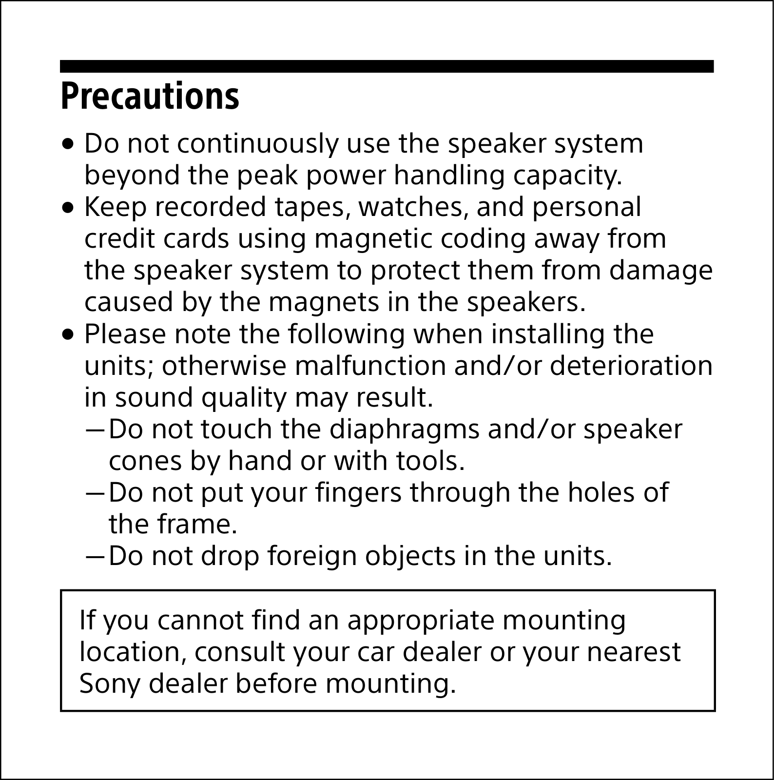 Sony XS-GTE1638D Users guide - ManualMachine.com