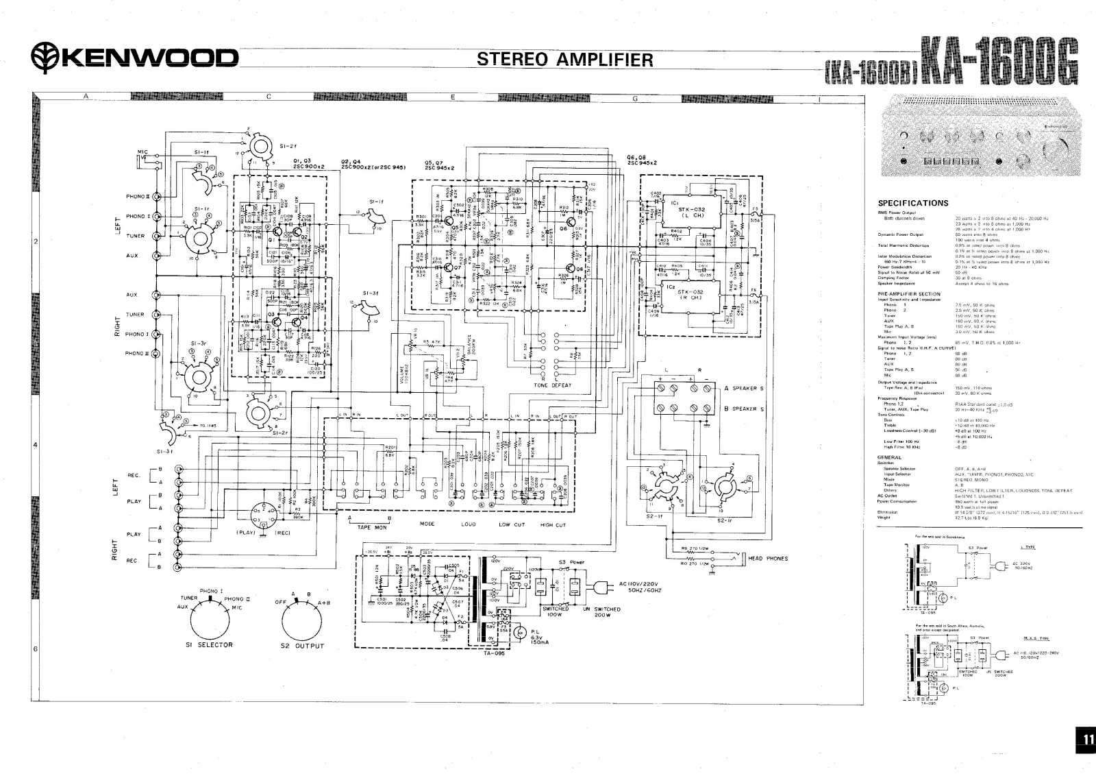 Kenwood KA1600B Schematic - ManualMachine.com