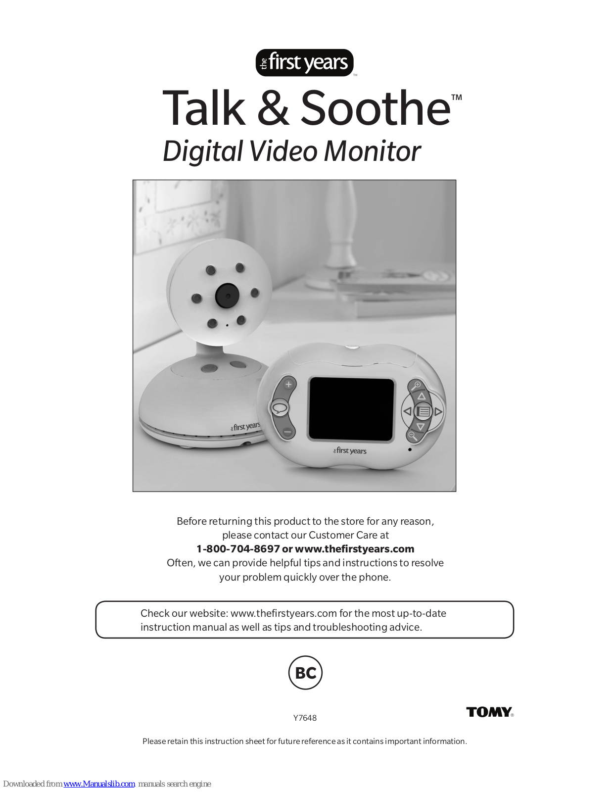 The First Years Talk & Soothe User Manual