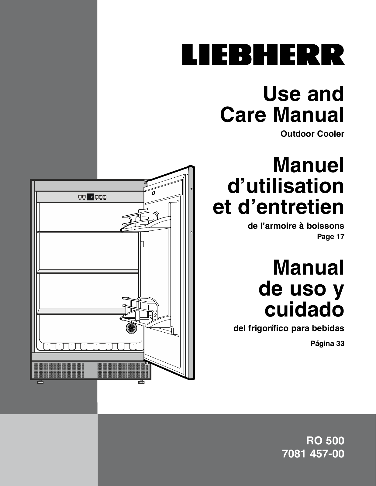 Liebherr RO500 User Manual