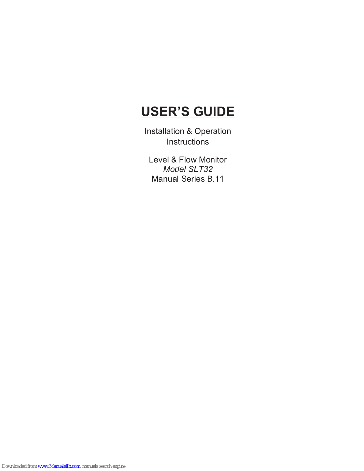 Greyline Instruments SLT32 User Manual