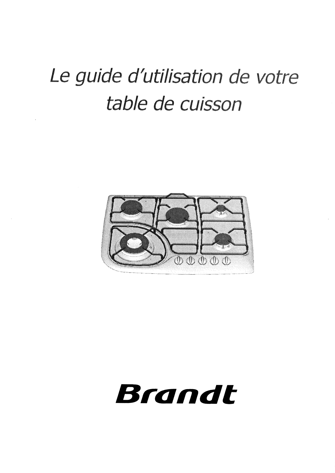 BRANDT TE270BF1, TE270WF1, TE270XF1 User Manual