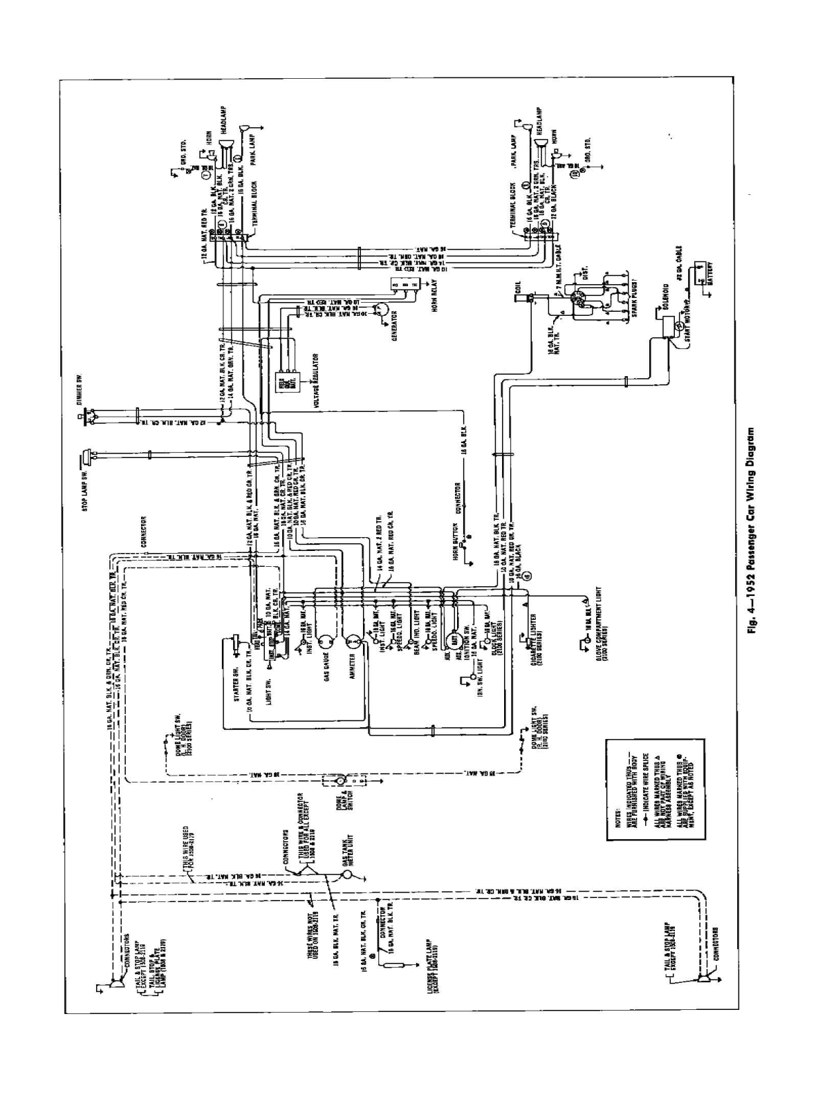 Chevrolet 1952 schematic