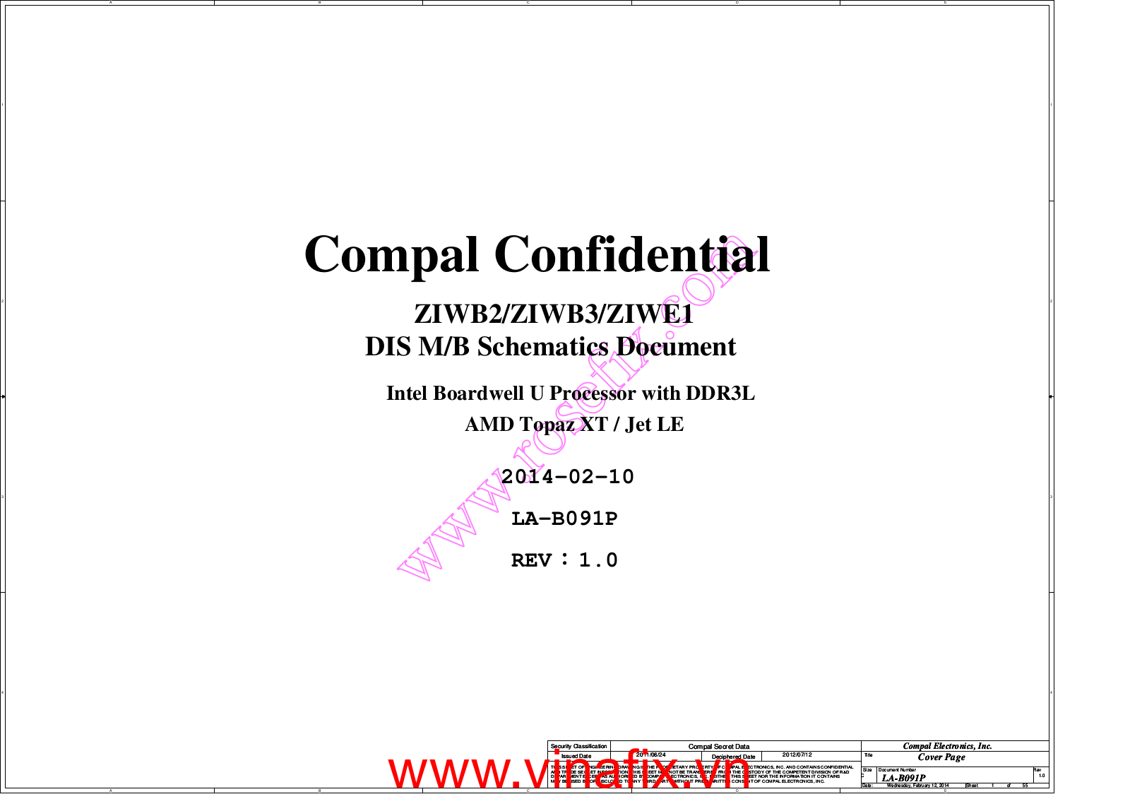 Compal LA-B091P Schematic