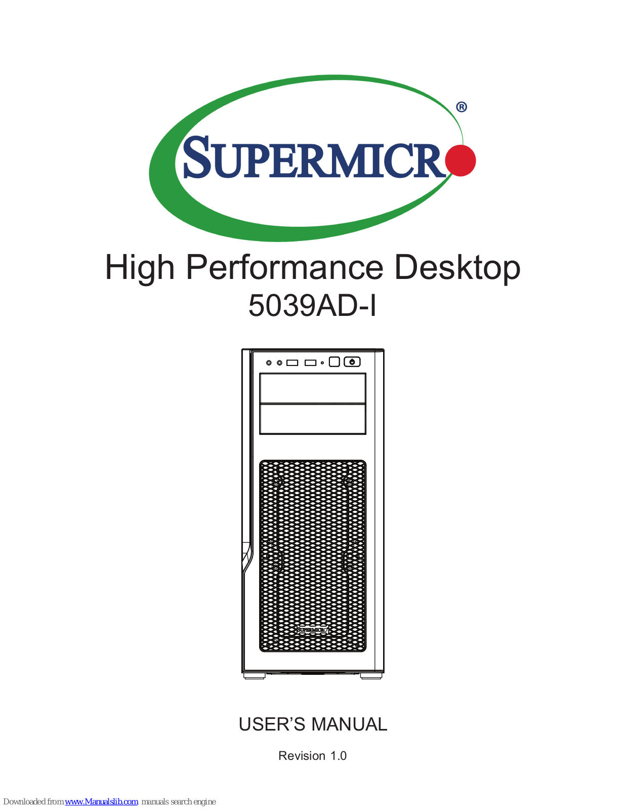 Supermicro 5039AD-I User Manual