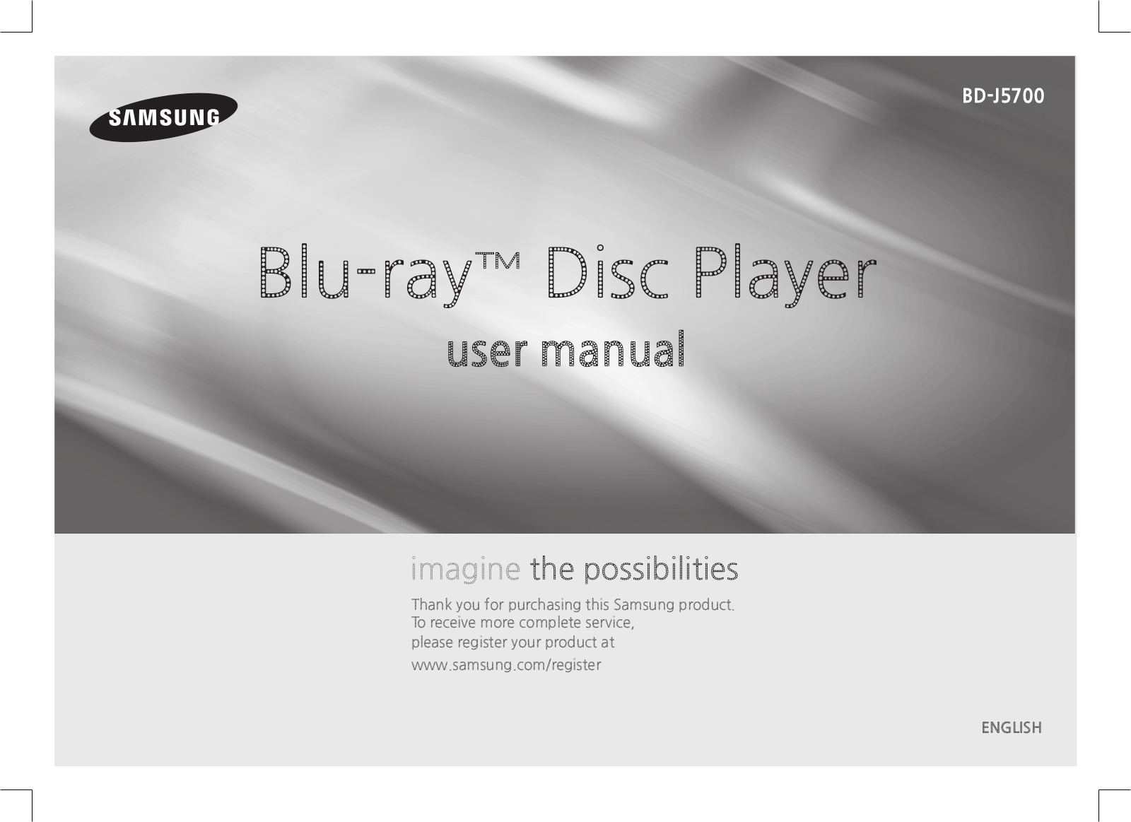 Samsung BD-J5700 User Manual