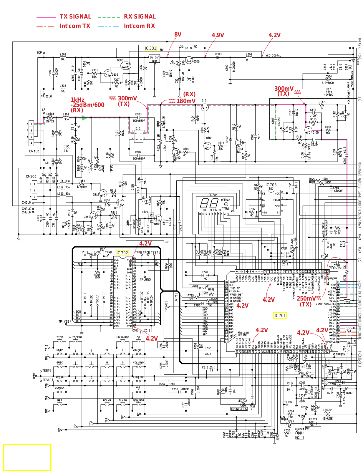 Panasonic kx tc1040 Diagram