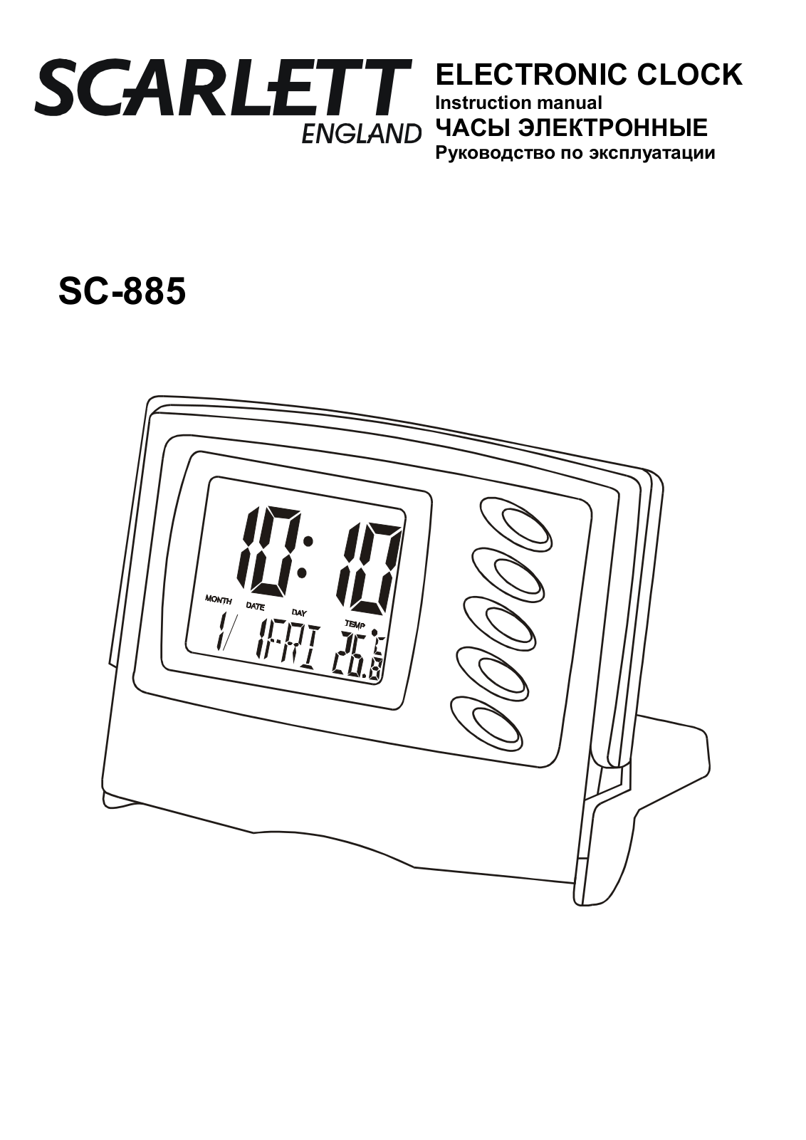 Scarlett SC-885 User manual