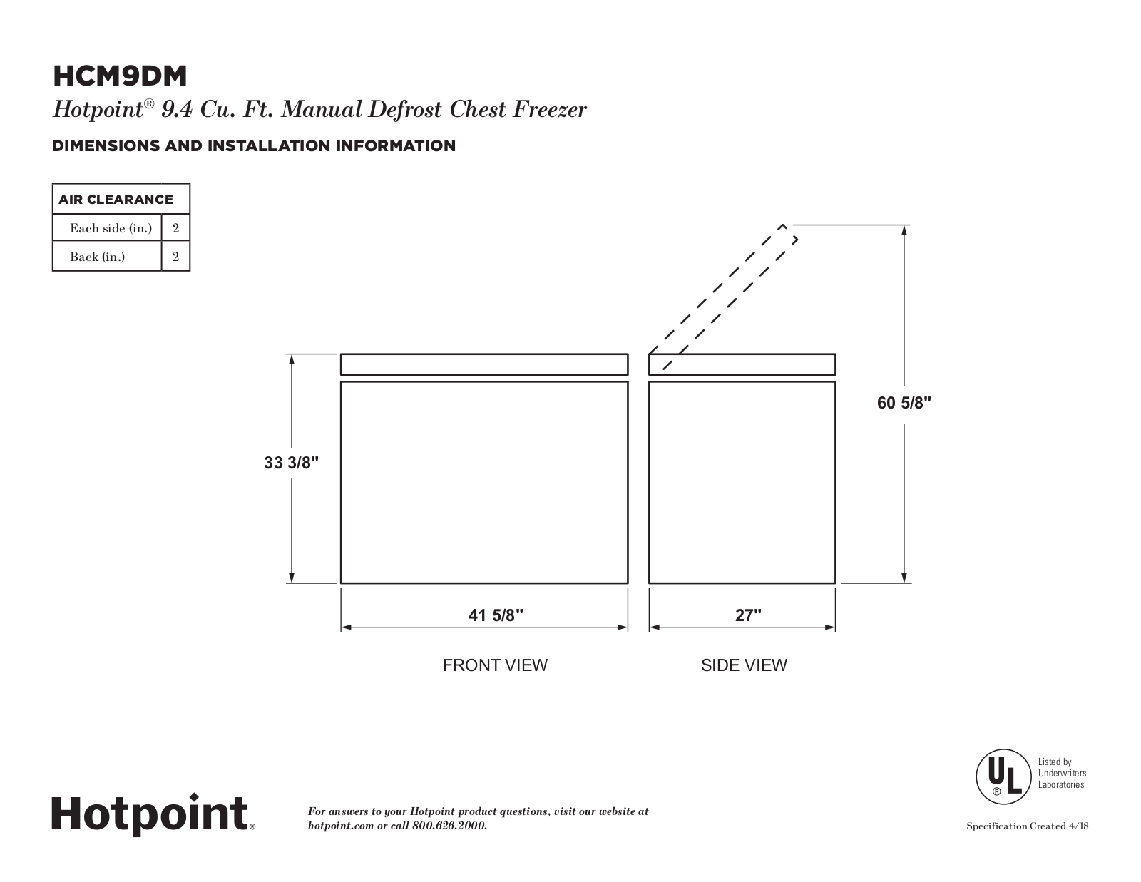 Hotpoint HCM9DMWW User Manual